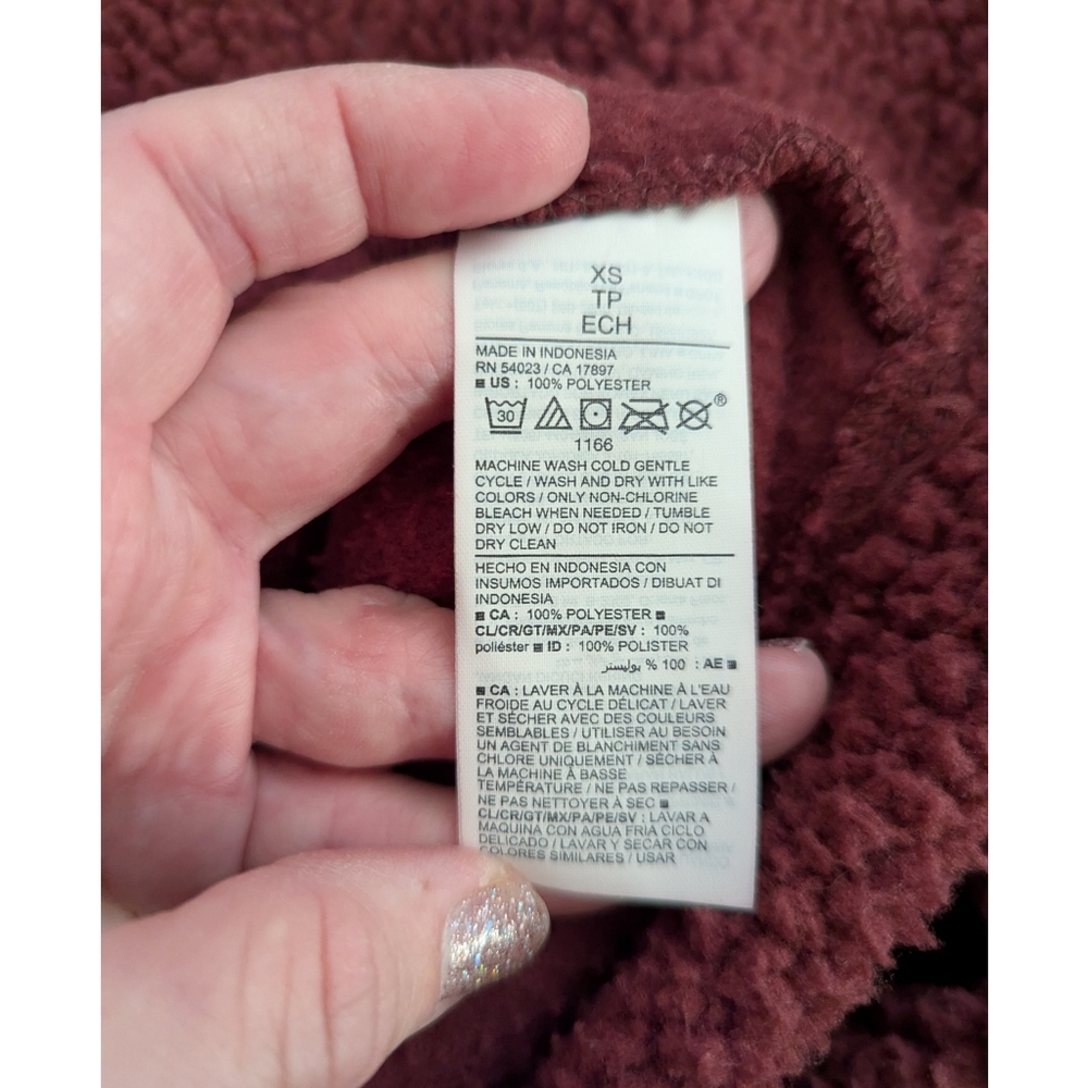 Gap Fit Popover Cropped Fleece- Size Extra Small - Picture 4 of 8